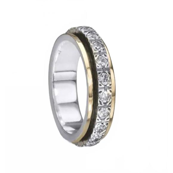 NEW MEDITATION RINGS women's beloved ring in silver cz